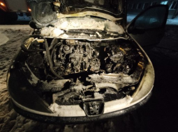В Лепельском районе произошло возгорание автомобиля