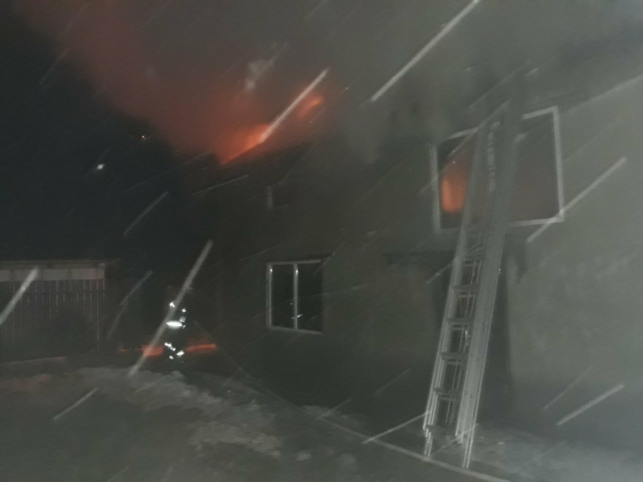 О пожаре гаража в Лепельском районе