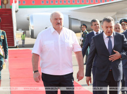 Лукашенко прилетел с официальным визитом в Таджикистан