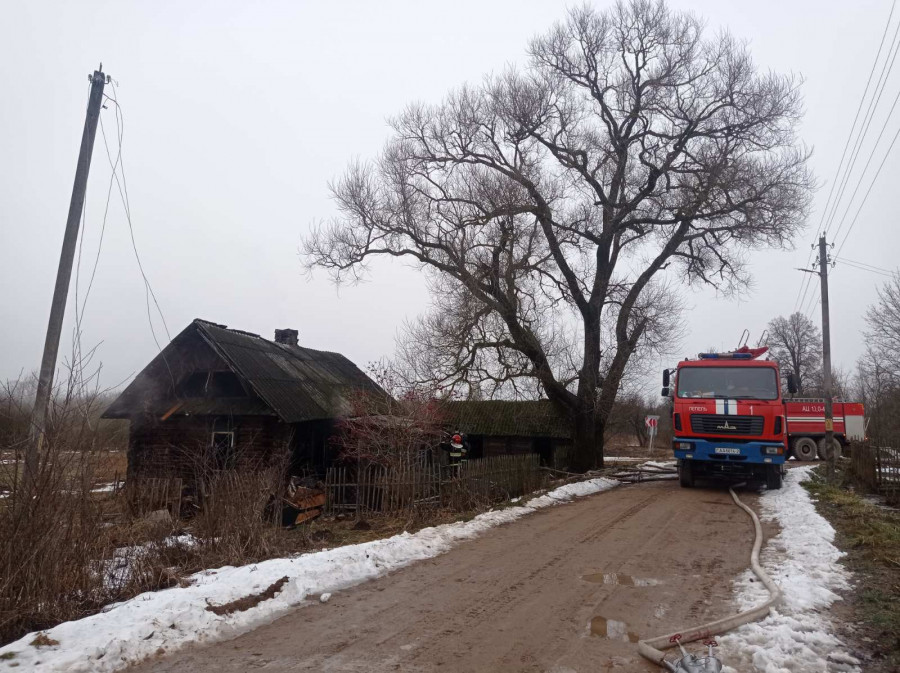 Пожар в деревне Заболотье