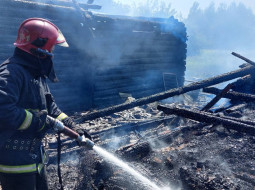 Пожар дома в Лепельском районе
